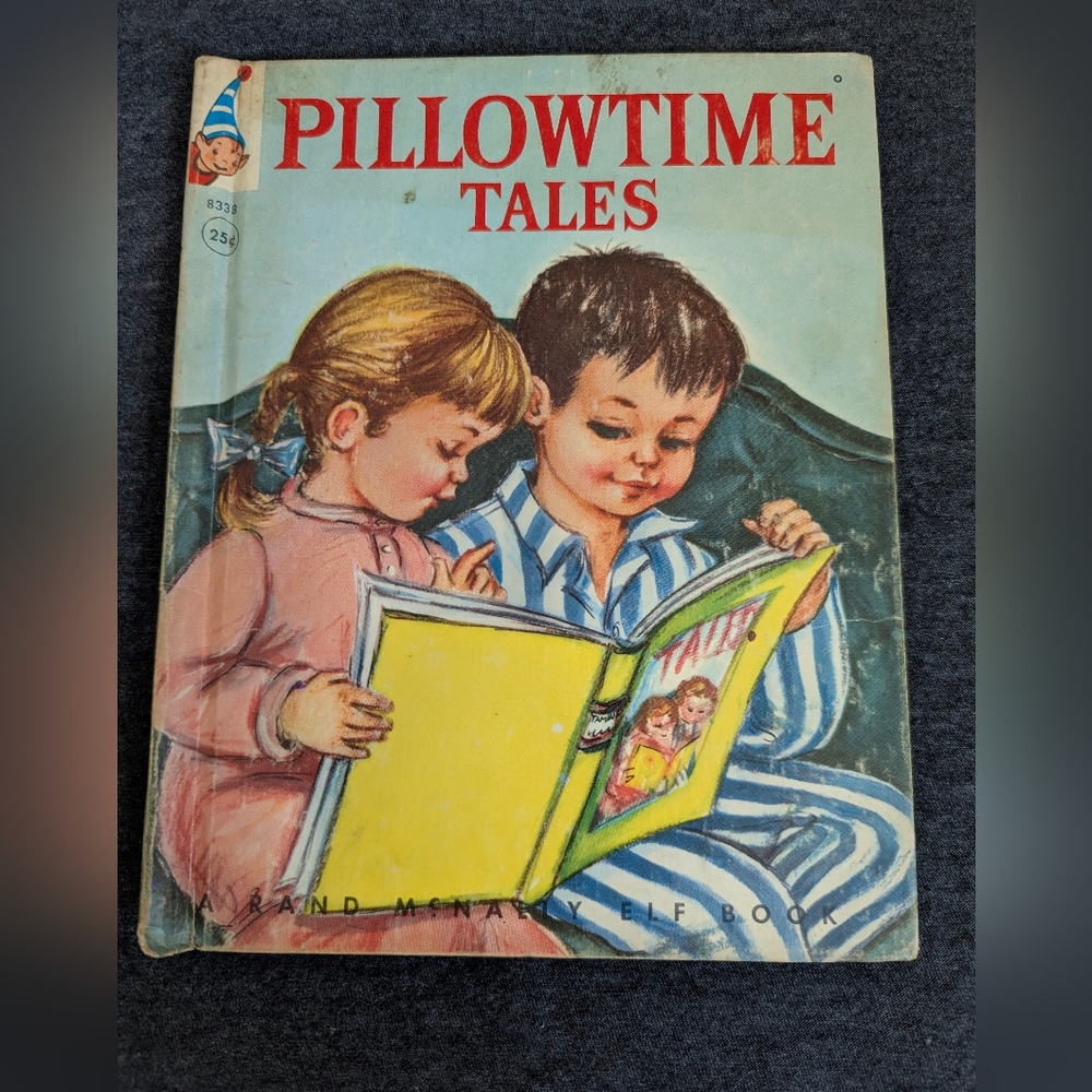 Pillowtime Tales Vintage Children's Book Rand McNally Marion DeGroot 2 Stories